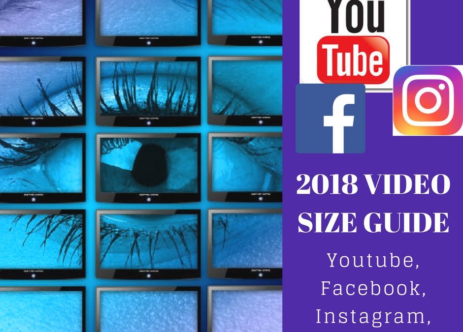 2018 video size guide. Video marketing. Video for social media